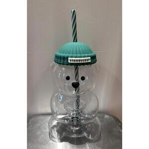 Starbucks Bearista Glass Bear Cup 2025 Limited Edition Holiday Launch New No Box